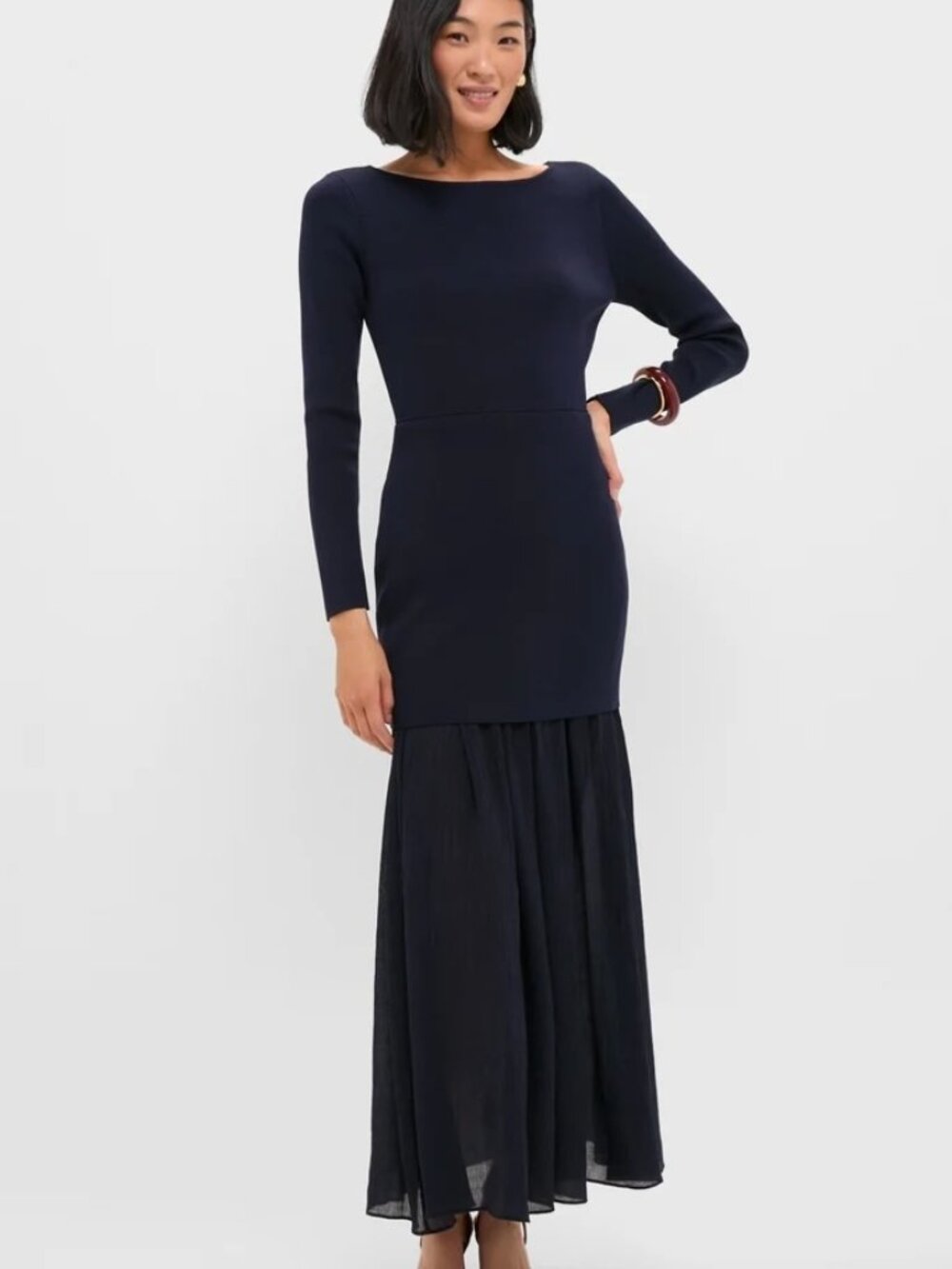 Line and Dot Gemma Midi Dress